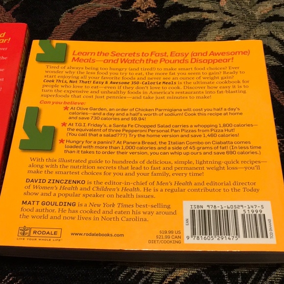 NWT,by David Zinczenko, COOK THIS, NOT THAT - Picture 3 of 4